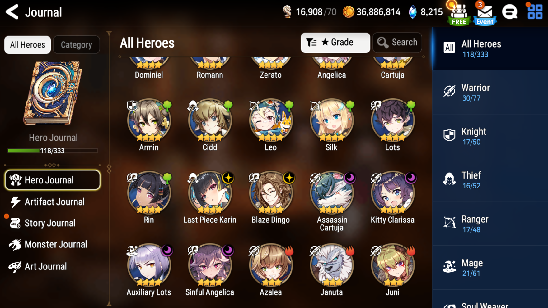 [GLOBAL] Epic 7 Seven 4ML Abyssal Yufine Maid Chloe Fallen Cecilia Judge Kise + ML pulls +Name Starter Account-Mobile Games Starter