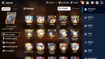 [GLOBAL] Epic 7 Seven 4ML Abyssal Yufine Sea Phantom Politis Laika Top Model Luluca Rem+ 43ML pulls +20 Speed+ Name Starter Account-Mobile Games Starter