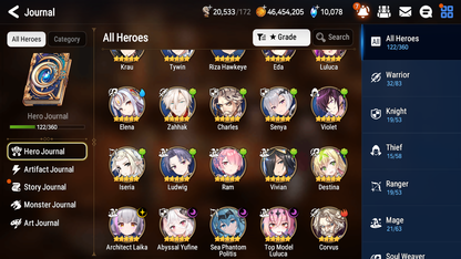 [GLOBAL] Epic 7 Seven 4ML Abyssal Yufine Sea Phantom Politis Laika Top Model Luluca Rem+ 43ML pulls +20 Speed+ Name Starter Account-Mobile Games Starter