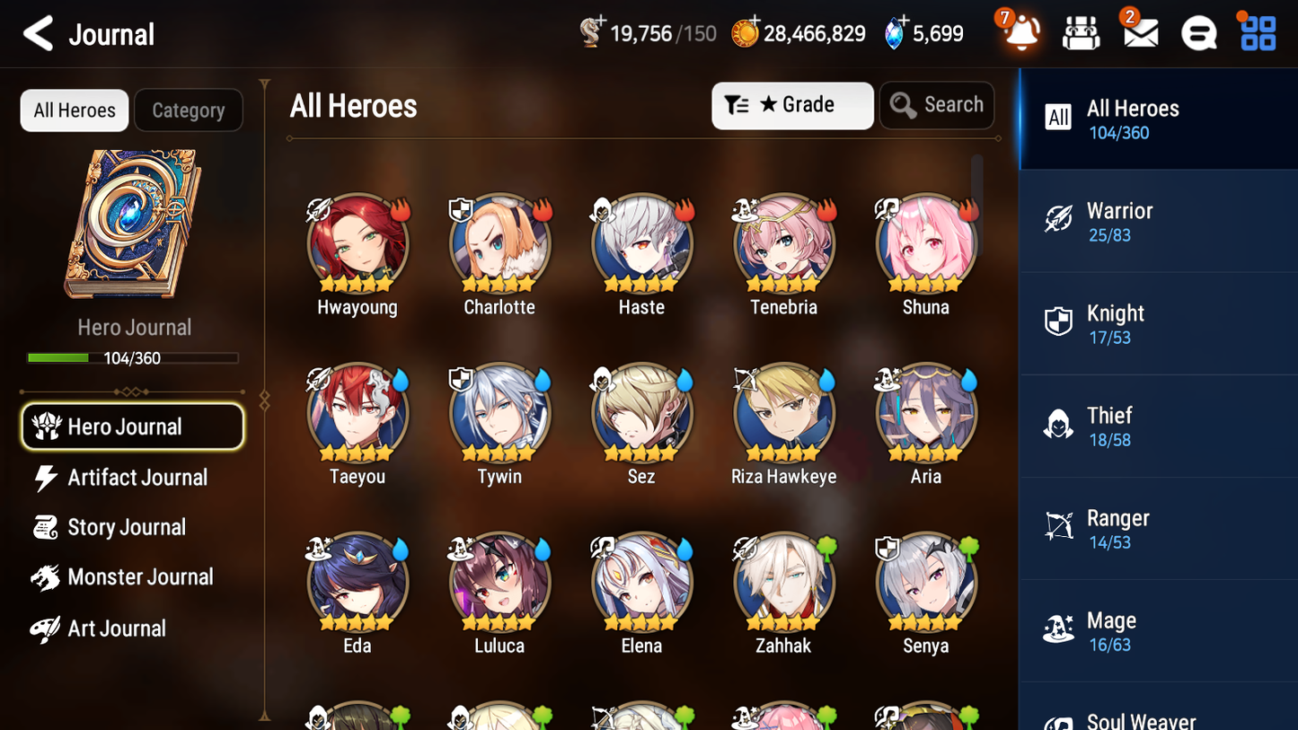 [GLOBAL] Epic 7 Seven 4ML Arbiter Vildred Apocalypse Ravi Zio Dark Corvus + ML pulls + 20 Speed + Name Starter Account-Mobile Games Starter