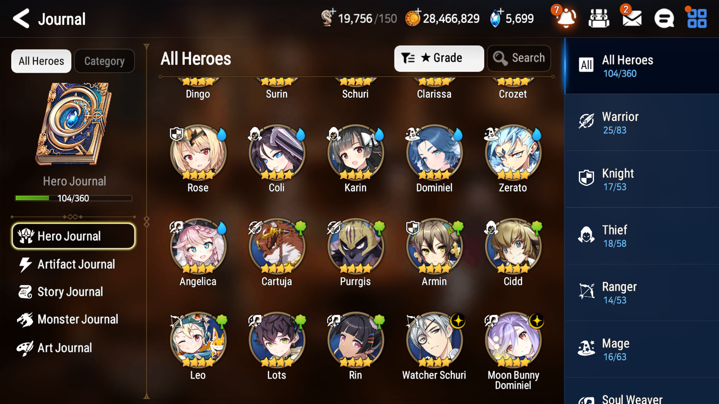 [GLOBAL] Epic 7 Seven 4ML Arbiter Vildred Apocalypse Ravi Zio Dark Corvus + ML pulls + 20 Speed + Name Starter Account-Mobile Games Starter