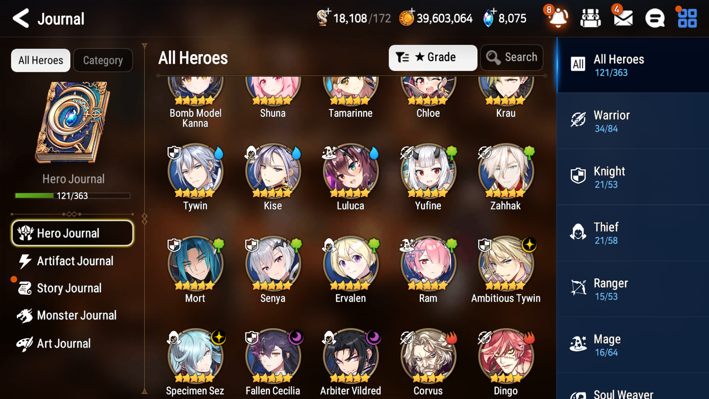 [GLOBAL] Epic 7 Seven 4ML Arbiter Vildred Fallen Cecilia Specimen Sez Ambitious Tywin Angel of Light Angelica + ML pulls + Name Starter Account-Mobile Games Starter