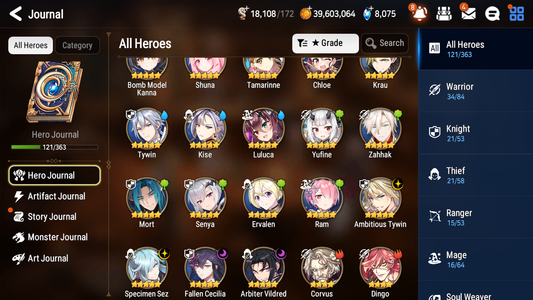 [GLOBAL] Epic 7 Seven 4ML Arbiter Vildred Fallen Cecilia Specimen Sez Ambitious Tywin Angel of Light Angelica + ML pulls + Name Starter Account-Mobile Games Starter