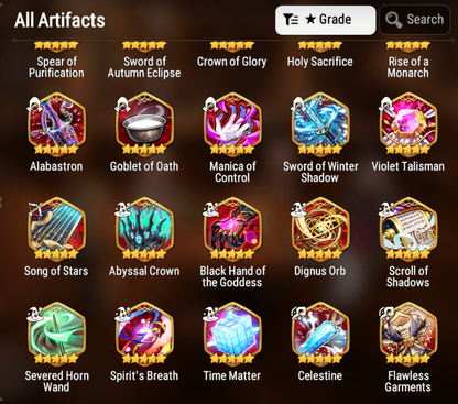 [GLOBAL] Epic 7 Seven 4ML Boss Arunka Empyrean Ilynav Sylvan Sage Vivian Operator Sigret + ML pulls + Name Starter Account-Mobile Games Starter