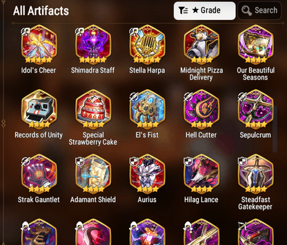 [GLOBAL] Epic 7 Seven 4ML Boss Arunka Empyrean Ilynav Sylvan Sage Vivian Operator Sigret + ML pulls + Name Starter Account-Mobile Games Starter