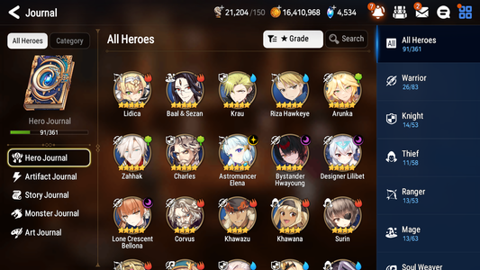 [GLOBAL] Epic 7 Seven 4ML Bystander Hwayoung Lone Crescent Bellona Astromancer + ML pulls + 20 Speed + Name Starter Account-Mobile Games Starter