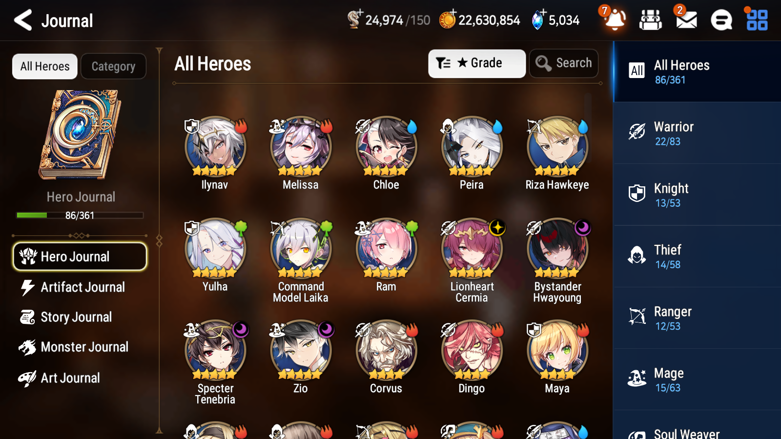[GLOBAL] Epic 7 Seven 4ML Bystander Hwayoung Specter Tenebria Zio Lionheart Cermia + ML pulls + 20 Speed + Name Starter Account-Mobile Games Starter
