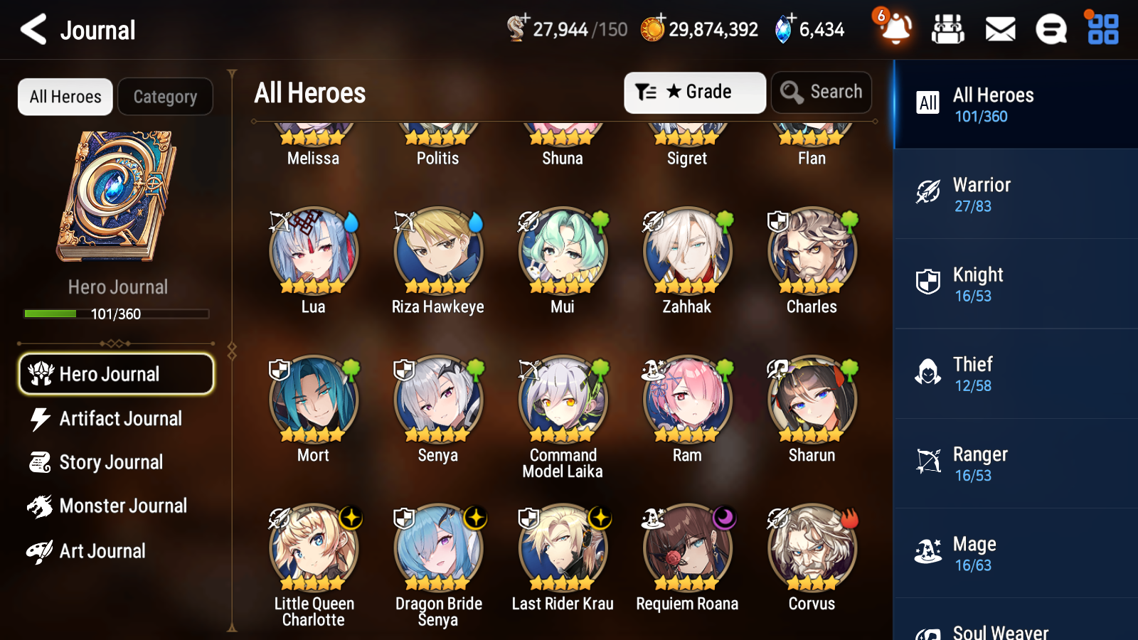 [GLOBAL] Epic 7 Seven 4ML Dragon Bride Senya Requiem Roana Last Rider Krau Little Queen Charlotte + ML pulls + 20 Speed + Name Starter Account-Mobile Games Starter