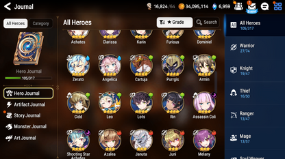 [Global] Epic 7 Seven 4ML Fallen Cecilia Little Queen Charlotte Kise+ Name Starter Account-Mobile Games Starter