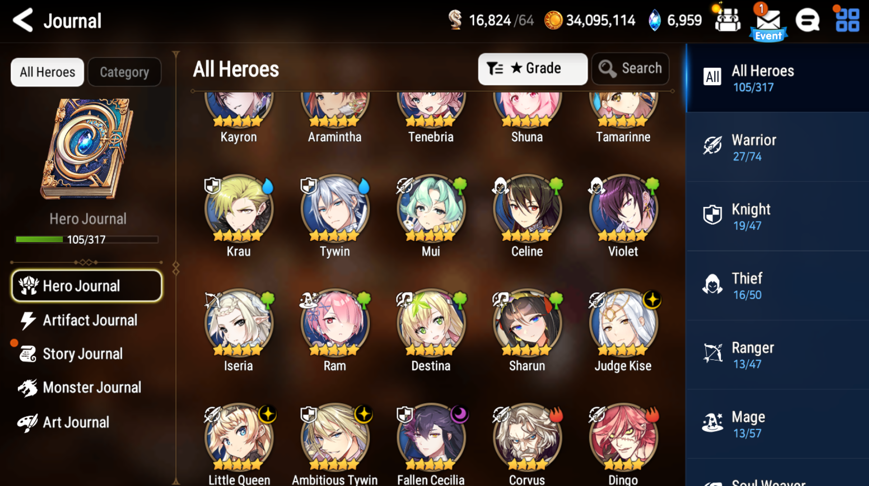 [Global] Epic 7 Seven 4ML Fallen Cecilia Little Queen Charlotte Kise+ Name Starter Account-Mobile Games Starter