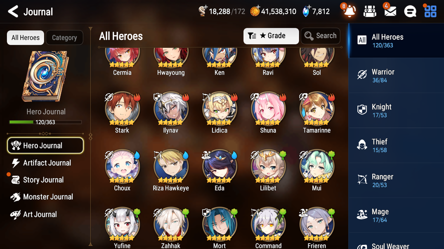 [GLOBAL] Epic 7 Seven 4ML Frieren Arbiter Vildred Maid Chloe Top Model Luluca +37ML pulls 1500Mystics +20 Speed +Name Starter Account-Mobile Games Starter