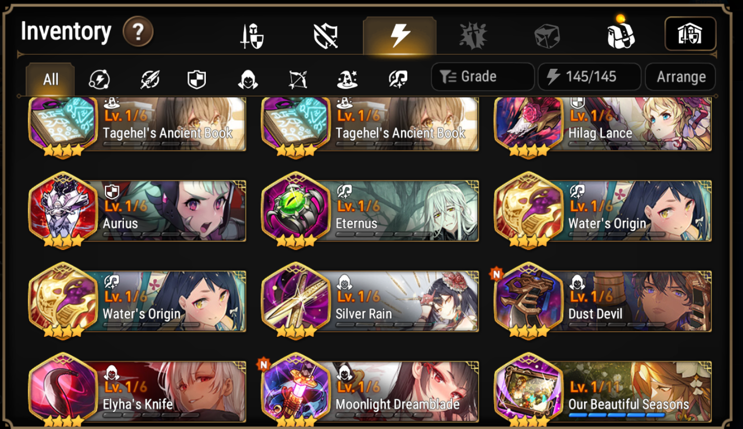 [GLOBAL] Epic 7 Seven 4ML Frieren Arbiter Vildred Maid Chloe Top Model Luluca +37ML pulls 1500Mystics +20 Speed +Name Starter Account-Mobile Games Starter