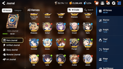 [GLOBAL] Epic 7 Seven 4ML Lone Crescent Bellona Top Model Luluca Martial Artist Ken + ML pulls + 20 Speed+ Name Starter Account-Mobile Games Starter