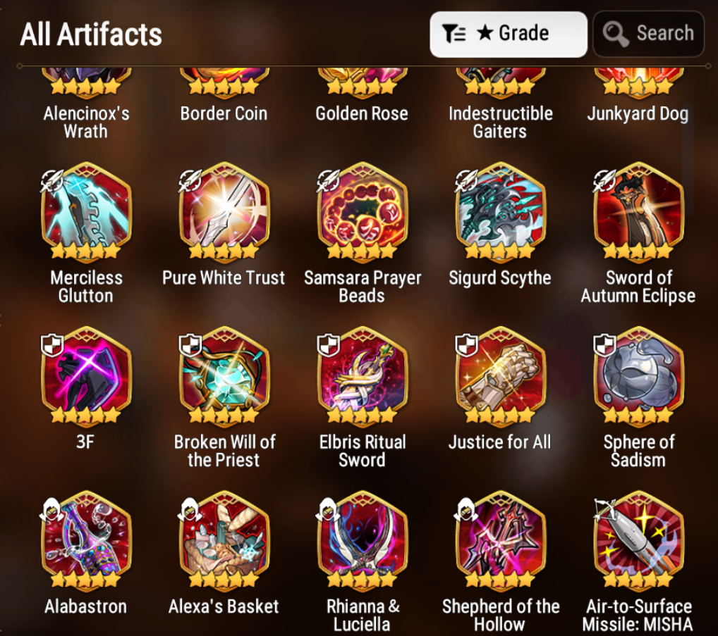 [GLOBAL] Epic 7 Seven 4ML New Moon Luna Sea Phantom Politis Conqueror Lilias Kawerik + 70ML pulls 14k skystones 3000 mystics + Name Starter Account-Mobile Games Starter
