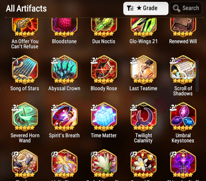 [GLOBAL] Epic 7 Seven 4ML New Moon Luna Sea Phantom Politis Conqueror Lilias Kawerik + 70ML pulls 14k skystones 3000 mystics + Name Starter Account-Mobile Games Starter