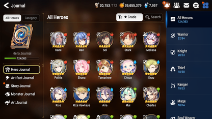 [GLOBAL] Epic 7 Seven 4ML Pirate Captan Flan Ruele Maid Chloe Commander Pavel Angel of Light Angelica + ML pulls + 20 Speed + Name Starter Account-Mobile Games Starter