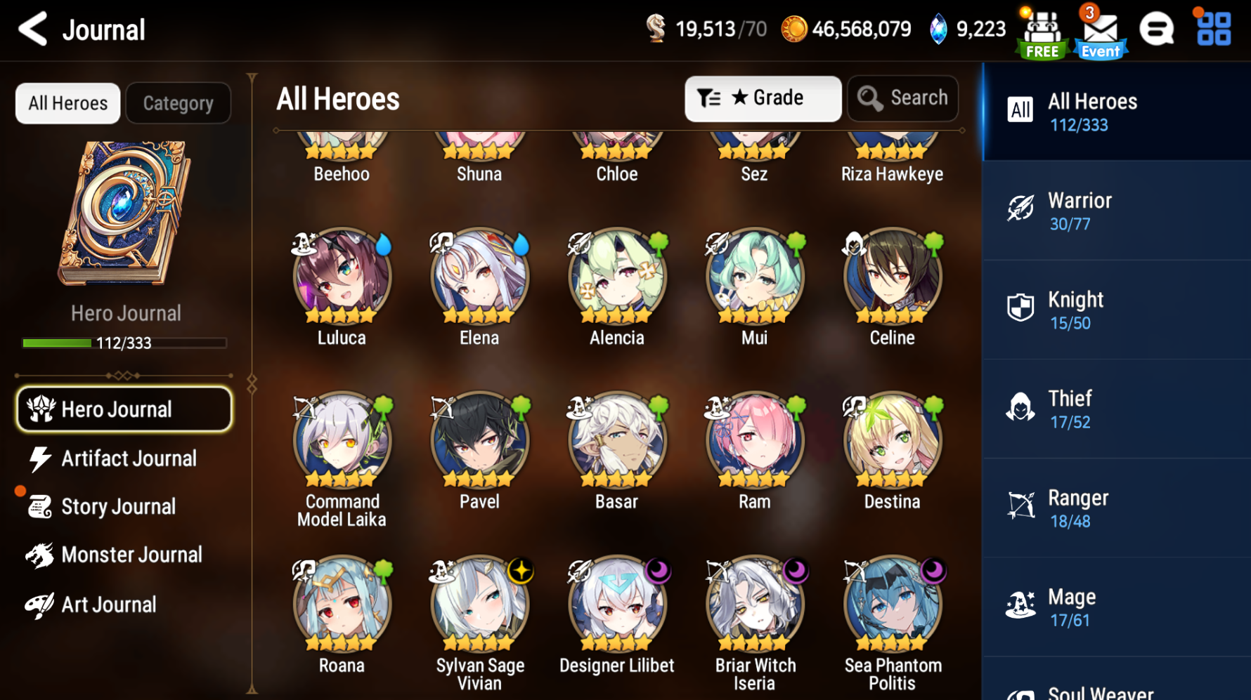 [GLOBAL] Epic 7 Seven 4ML Sea Phantom Politis Lilibet Iseria Vivian Angel Angelica+ ML pulls Starter Account-Mobile Games Starter