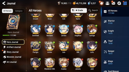 [GLOBAL] Epic 7 Seven 4ML Straze Lionheart Cermia Apocalypse Ravi Solitaria of the Snow + ML pulls + 20 Speed Starter Account-Mobile Games Starter