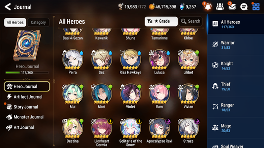 [GLOBAL] Epic 7 Seven 4ML Straze Lionheart Cermia Apocalypse Ravi Solitaria of the Snow + ML pulls + 20 Speed Starter Account-Mobile Games Starter