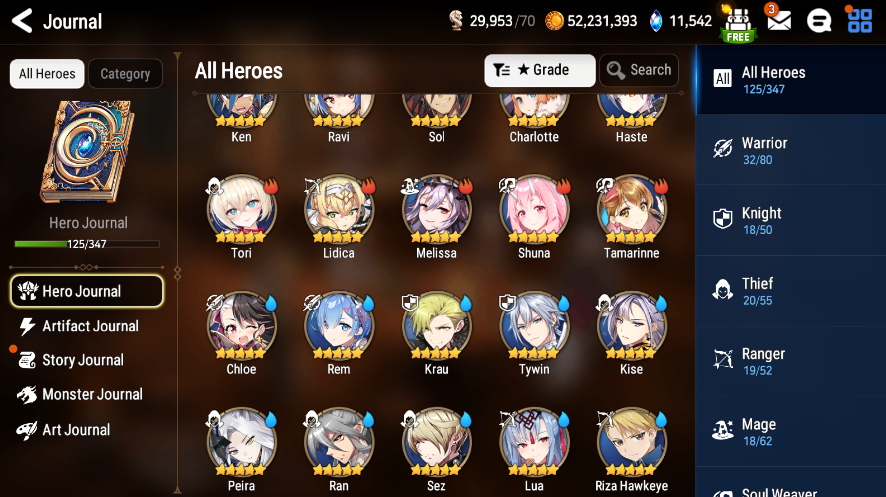 [GLOBAL] Epic 7 Seven 4ML Tori + New Moon Luna Charlotte Dark Corvus Haste Rem +11k Gems +38 ML pulls Starter Account-Mobile Games Starter