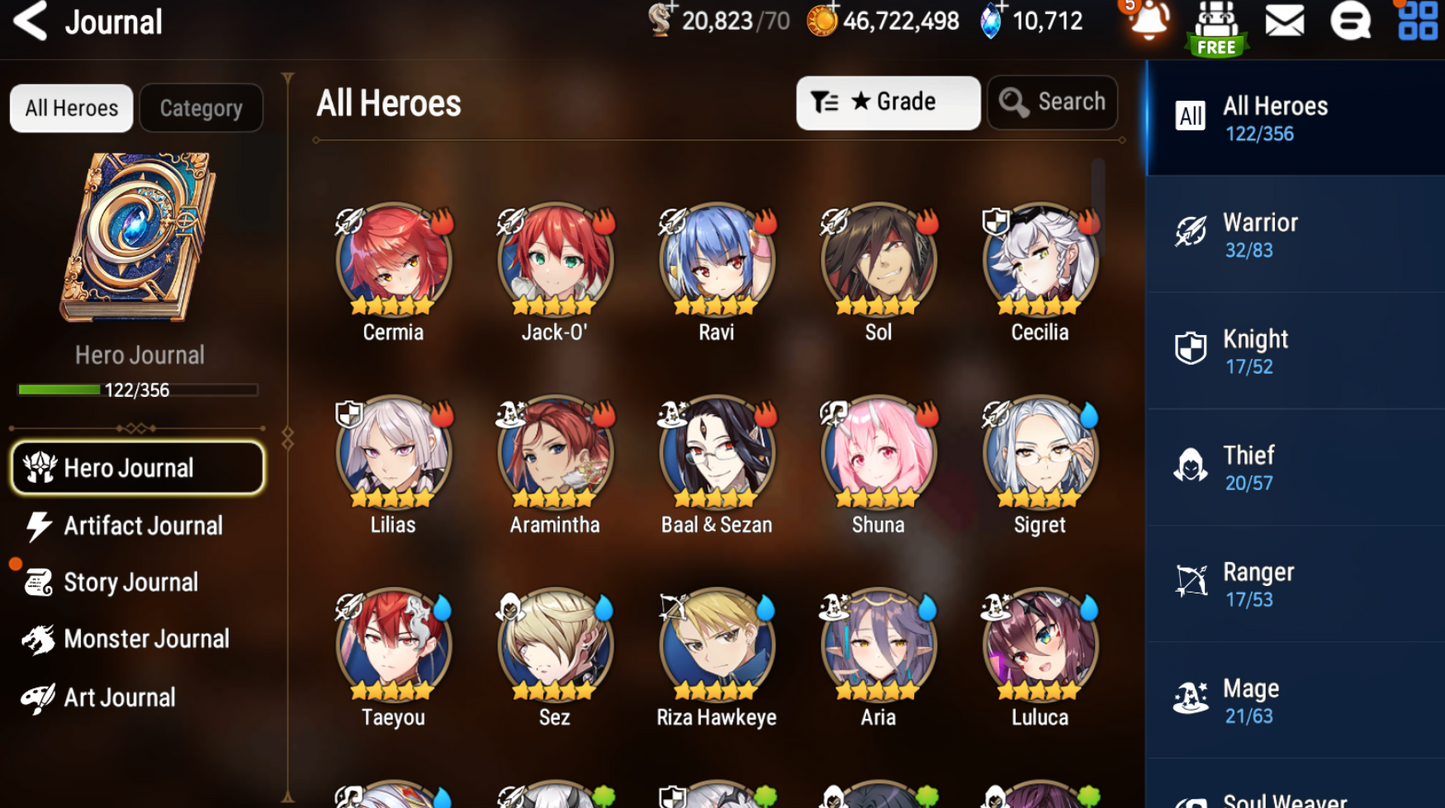 [GLOBAL] Epic 7 Seven 4ML Witch of the Mere Tenebria New Moon Luna Fallen Cecilia Maid Chloe +10k Gems + ML pulls Starter Account-Mobile Games Starter