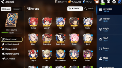 [GLOBAL] Epic 7 Seven 4ML Witch of the Mere Tenebria New Moon Luna Fallen Cecilia Maid Chloe +10k Gems + ML pulls Starter Account-Mobile Games Starter