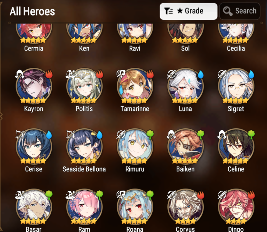 [GLOBAL] Epic 7 Seven 5LIM Luna Rimuru Seaside Bellona Baiken Cerise + ML pulls + Name Aged Starter Account-Mobile Games Starter