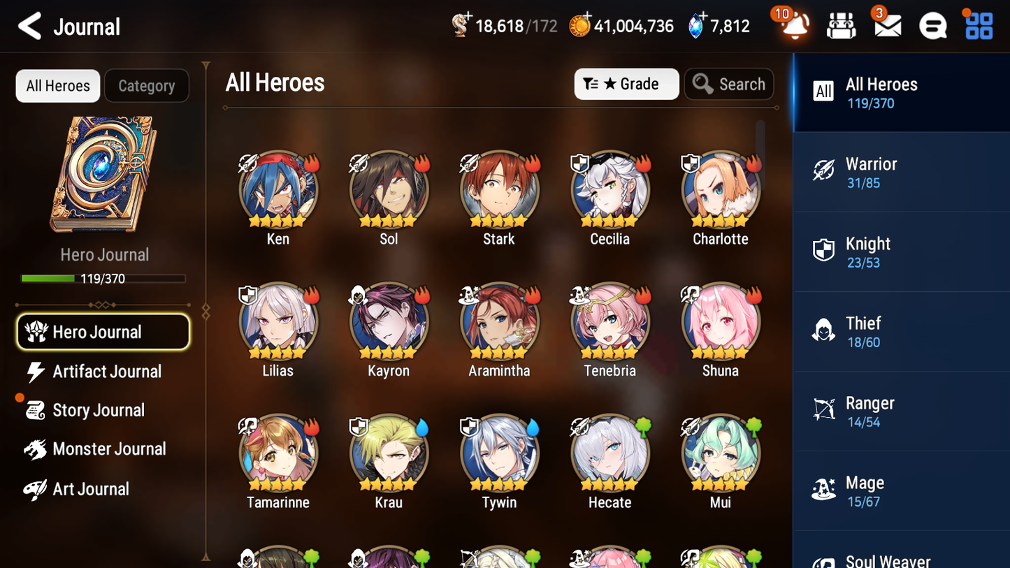 [GLOBAL] Epic 7 Seven 5ML 1LIM Hecate Fallen Cecilia Little Queen Charlotte Kise + ML pulls + 20 Speed + Name Starter Account-Mobile Games Starter
