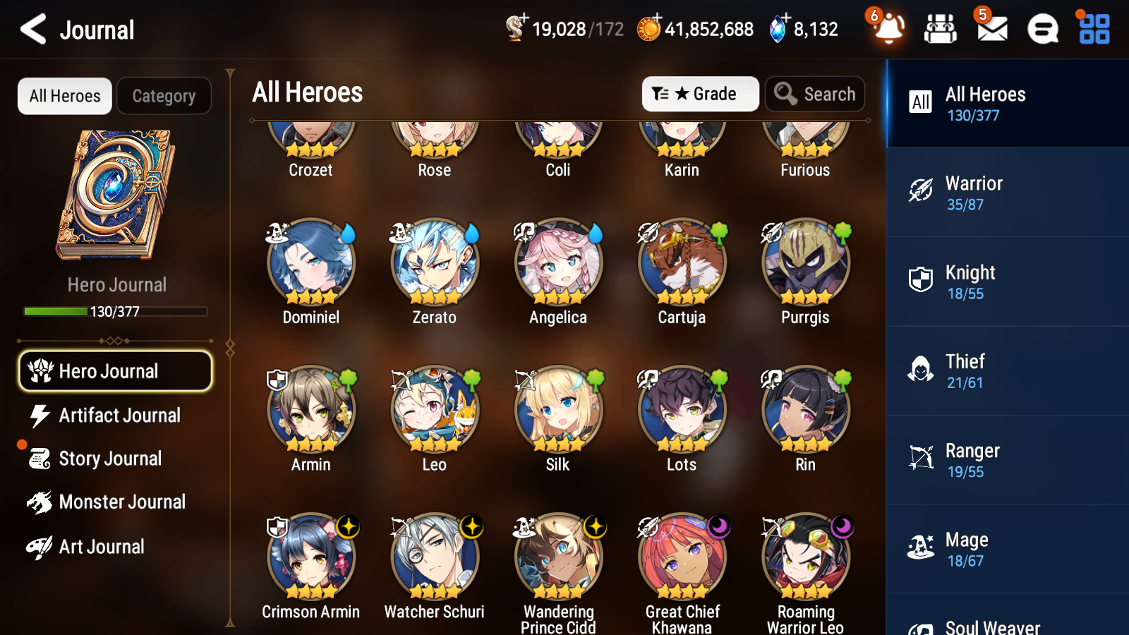 [GLOBAL] Epic 7 Seven 5ML 1LIM Salome Lionheart Cermia Maid Chloe Arbiter Vildred Apocalypse Ravi Fairytale Tenebria + ML pulls + 20 Speed + 4 Sets Gear +Name Starter Account-Mobile Games Starter