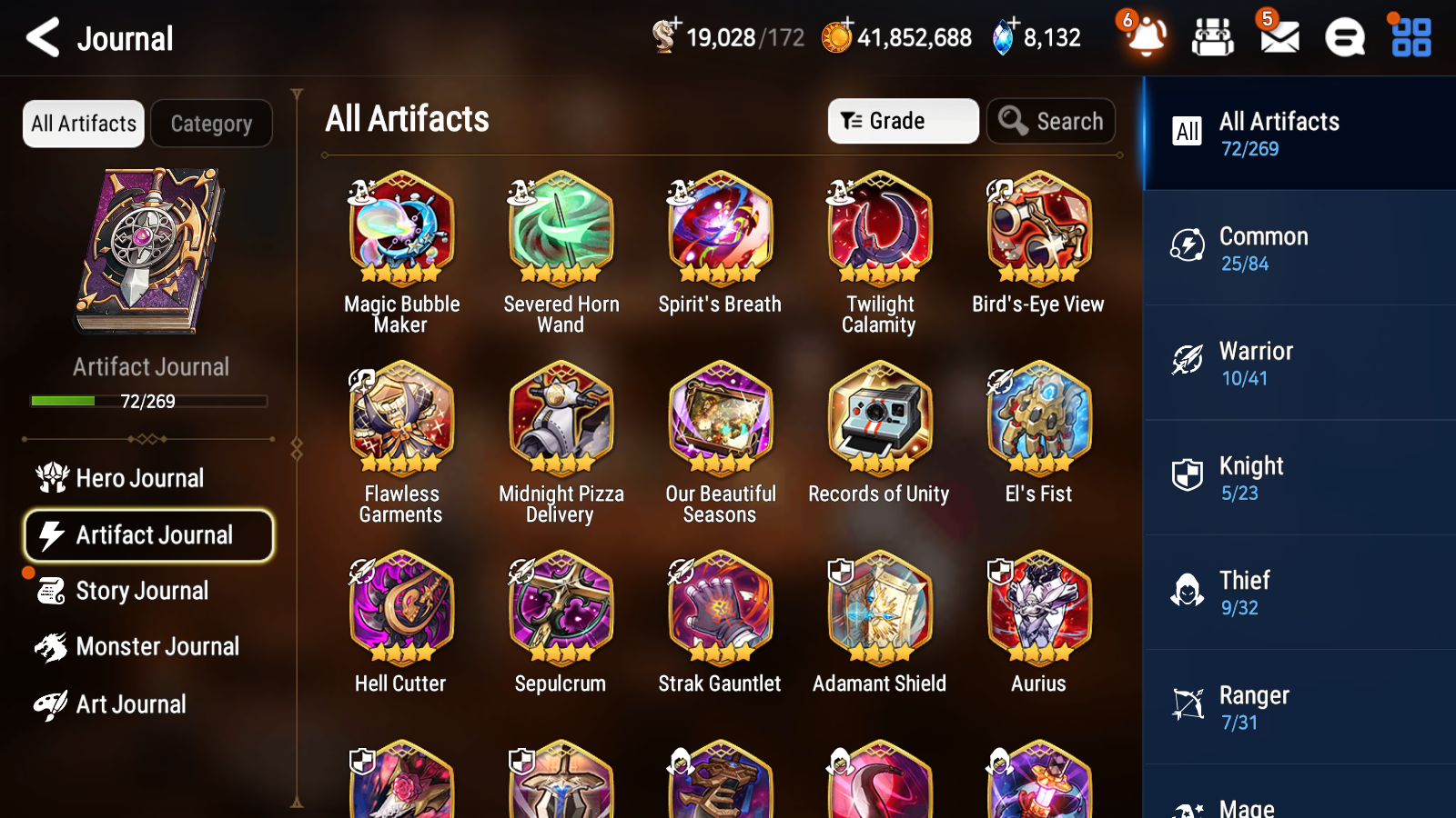 [GLOBAL] Epic 7 Seven 5ML 1LIM Salome Lionheart Cermia Maid Chloe Arbiter Vildred Apocalypse Ravi Fairytale Tenebria + ML pulls + 20 Speed + 4 Sets Gear +Name Starter Account-Mobile Games Starter