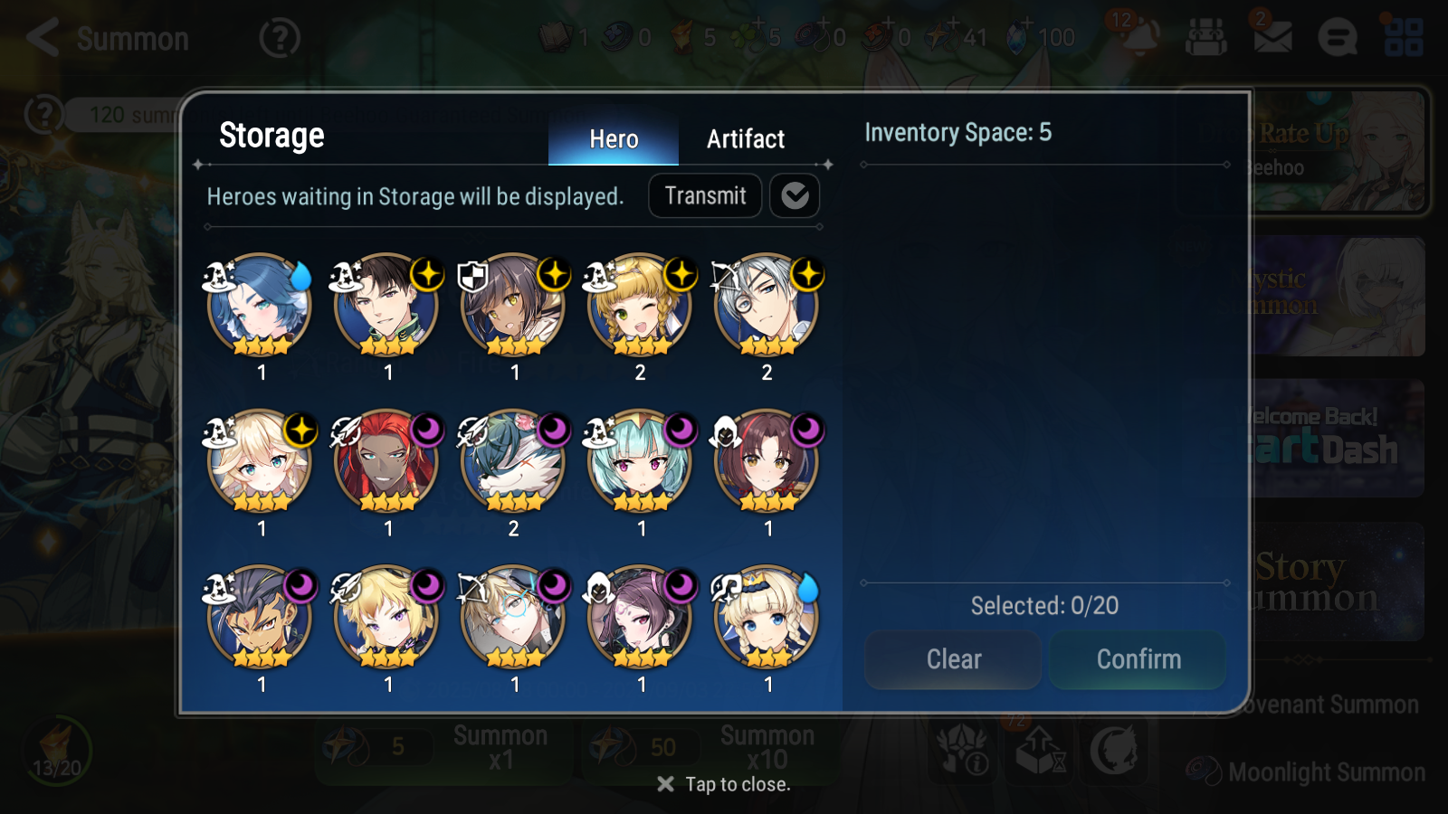 [GLOBAL] Epic 7 Seven 5ML + 22 4★ ML Conqueror Lilias Mediator Kawerik Dragon King Sharun Rimuru Milim Benimaru Edward Elric Cerise+20 speed++ 10-10 Account-Mobile Games Starter