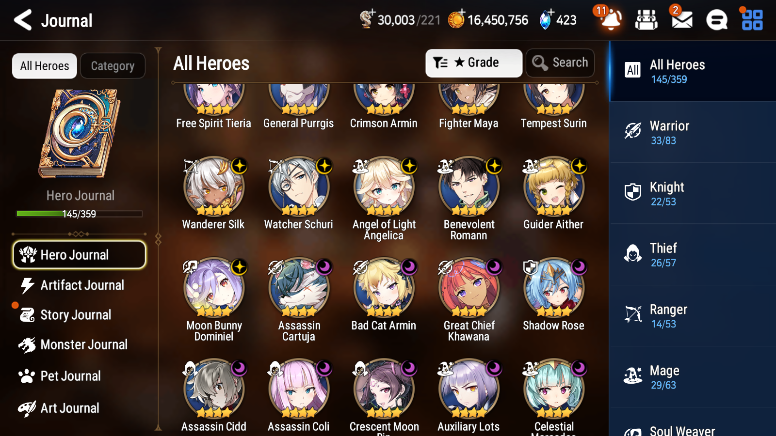 [GLOBAL] Epic 7 Seven 5ML + 23 4★ ML New Moon Luna Maid Chloe Violet Charles Ludwig Summer Break Charlotte Roy Mustang +20 speed++ 10-10 Account-Mobile Games Starter