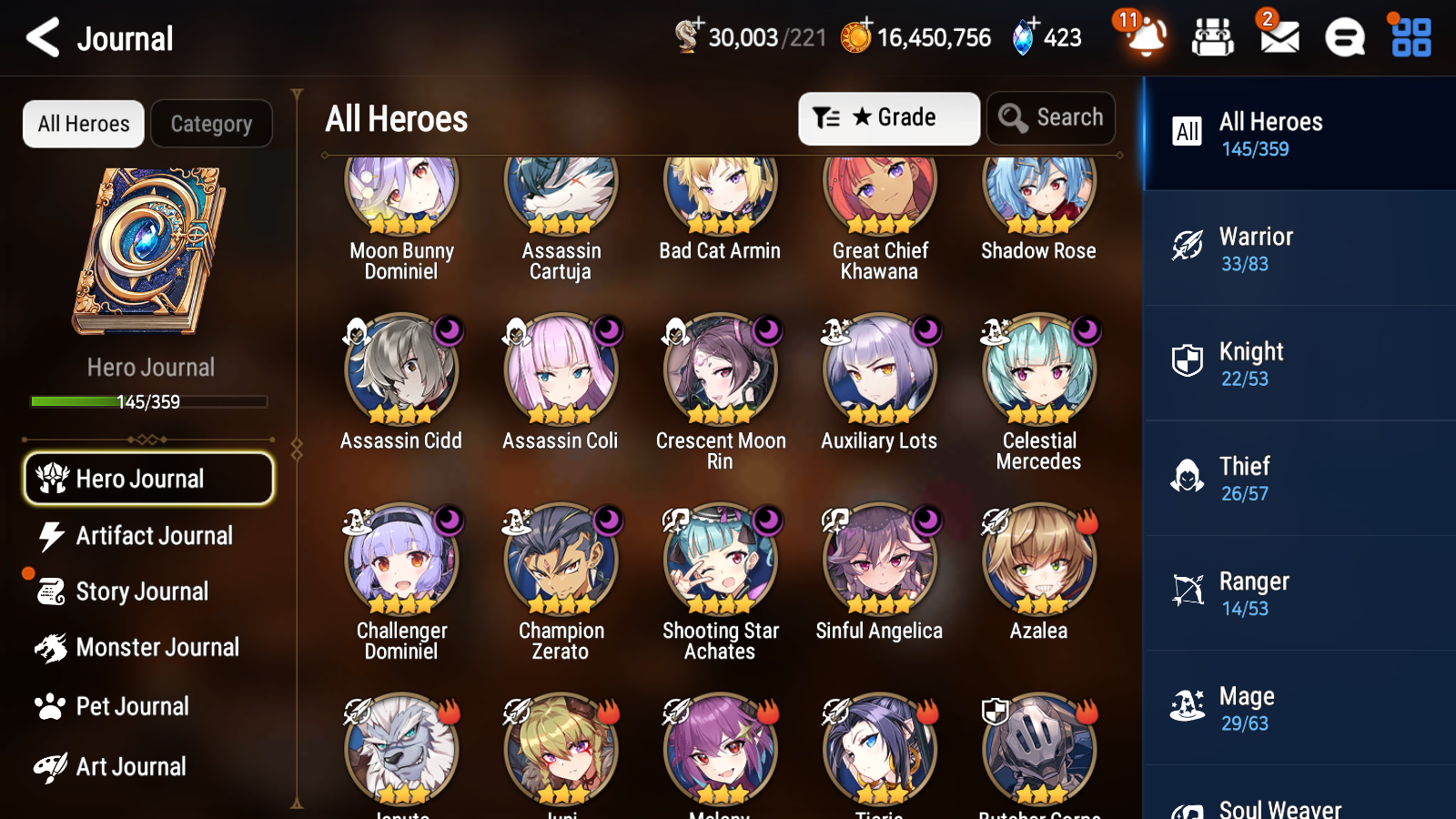[GLOBAL] Epic 7 Seven 5ML + 23 4★ ML New Moon Luna Maid Chloe Violet Charles Ludwig Summer Break Charlotte Roy Mustang +20 speed++ 10-10 Account-Mobile Games Starter