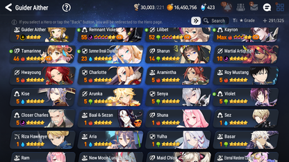 [GLOBAL] Epic 7 Seven 5ML + 23 4★ ML New Moon Luna Maid Chloe Violet Charles Ludwig Summer Break Charlotte Roy Mustang +20 speed++ 10-10 Account-Mobile Games Starter