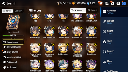 [GLOBAL] Epic 7 Seven 5ML + 26 4★ ML Belian Apocalypse Ravi Requiem Roana Kayron Tenebria Edward Elric +20 speed++ 10-10 Account-Mobile Games Starter