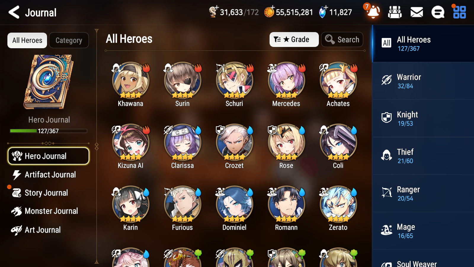 [GLOBAL] Epic 7 Seven 5ML Abyssal Yufine Conqueror Lilias Flan Sez Iseria Swift Flagbearer Sigret+ 53ML pulls + 20 Speed Starter Account-Mobile Games Starter