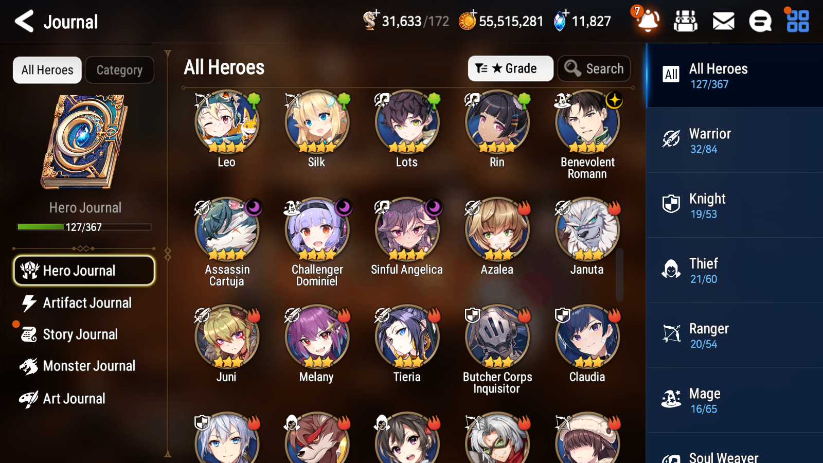 [GLOBAL] Epic 7 Seven 5ML Abyssal Yufine Conqueror Lilias Flan Sez Iseria Swift Flagbearer Sigret+ 53ML pulls + 20 Speed Starter Account-Mobile Games Starter