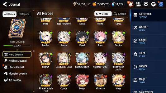 [GLOBAL] Epic 7 Seven 5ML Abyssal Yufine Conqueror Lilias Flan Sez Iseria Swift Flagbearer Sigret+ 53ML pulls + 20 Speed Starter Account-Mobile Games Starter