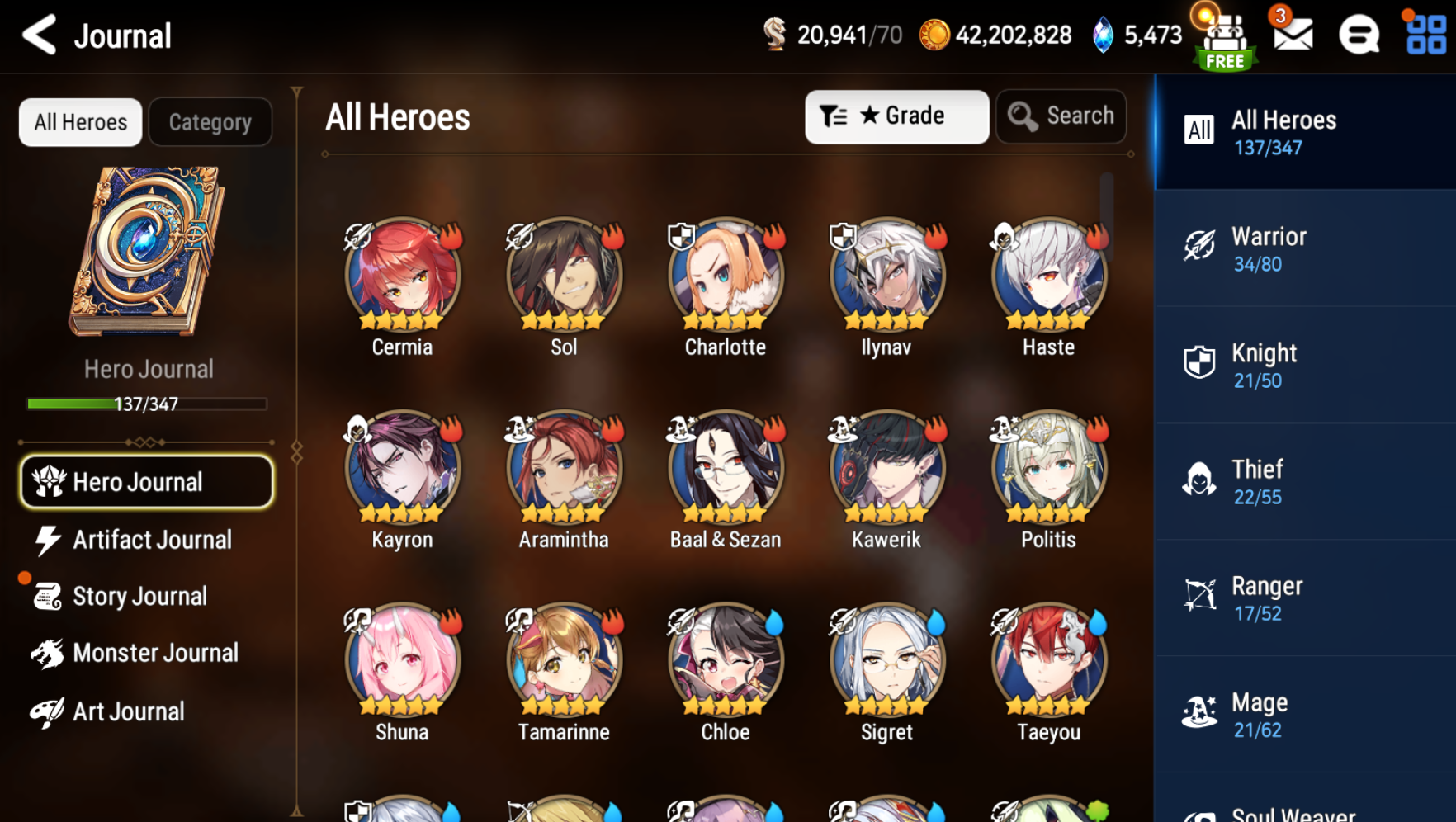 [Global] Epic 7 Seven 5ML Amid Conqueror Lilias Judge Kise Commander Pavel Angel of Light Angelica+Name Starter Account-Mobile Games Starter