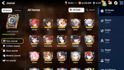 [Global] Epic 7 Seven 5ML Amid Conqueror Lilias Judge Kise Commander Pavel Angel of Light Angelica+Name Starter Account-Mobile Games Starter