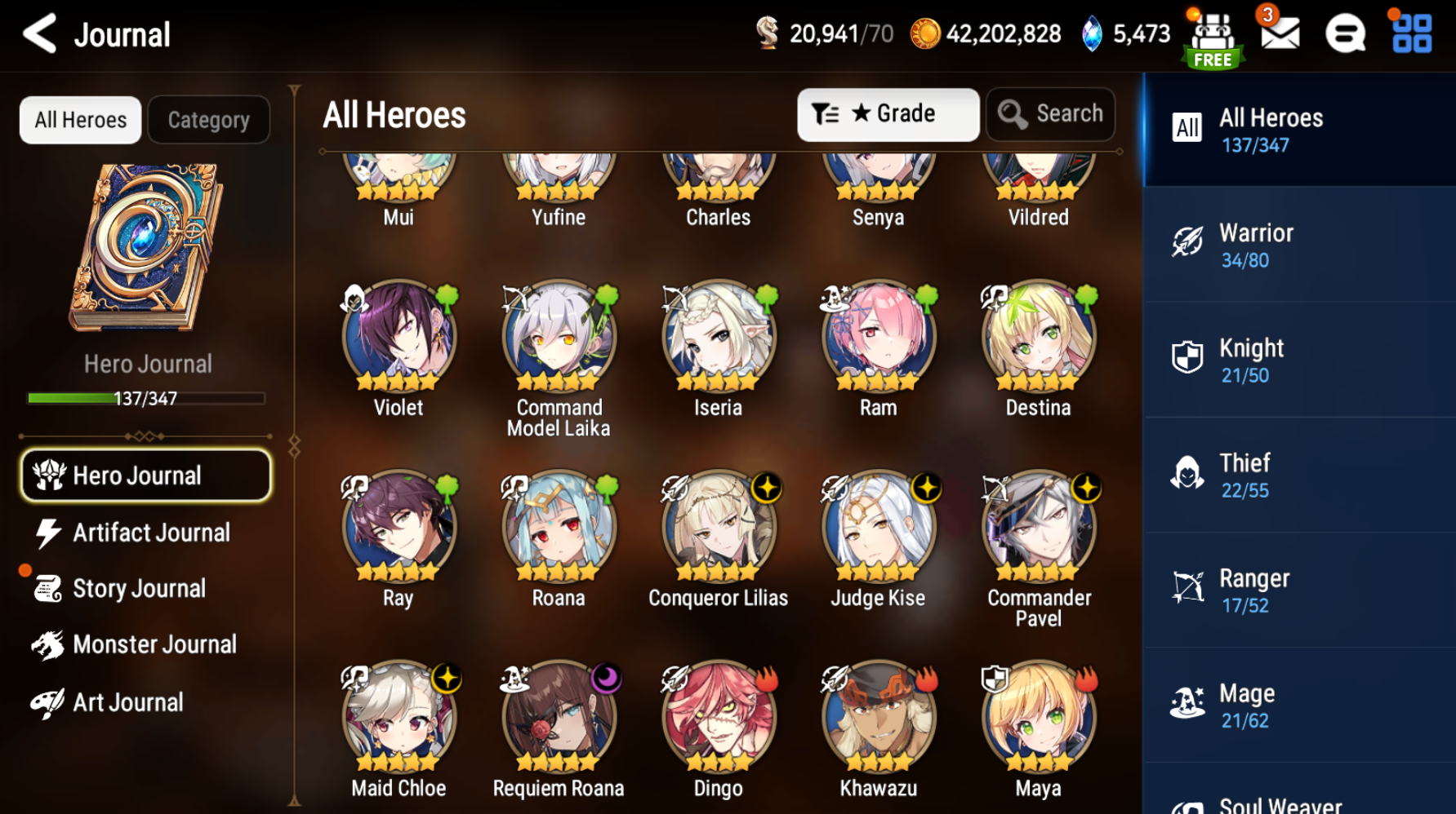 [Global] Epic 7 Seven 5ML Amid Conqueror Lilias Judge Kise Commander Pavel Angel of Light Angelica+Name Starter Account-Mobile Games Starter