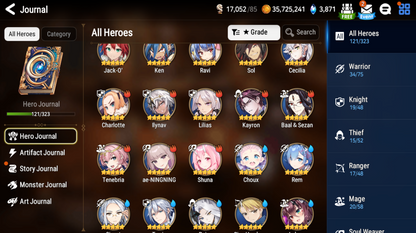 [GLOBAL] Epic 7 Seven 5ML Belian Silver Blade Aramintha Fallen Cecilia Dark Corvus Designer Lilibet Jack Rem +ML pulls + Name 7-1 Starter Account-Mobile Games Starter