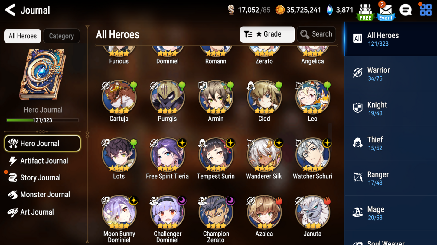 [GLOBAL] Epic 7 Seven 5ML Belian Silver Blade Aramintha Fallen Cecilia Dark Corvus Designer Lilibet Jack Rem +ML pulls + Name 7-1 Starter Account-Mobile Games Starter