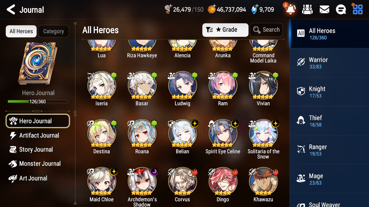 [GLOBAL] Epic 7 Seven 5ML Belian Spirit Eye Celine Solitaria of the Snow Maid Chloe Archdemon +47ML pulls + 20 Speed Starter Account-Mobile Games Starter