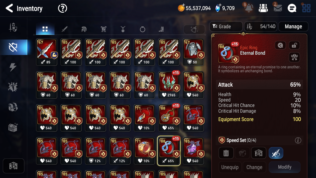 [GLOBAL] Epic 7 Seven 5ML Belian Spirit Eye Celine Solitaria of the Snow Maid Chloe Archdemon +61ML pulls +3x 20 Speed + Luna Skin Starter Account-Mobile Games Starter