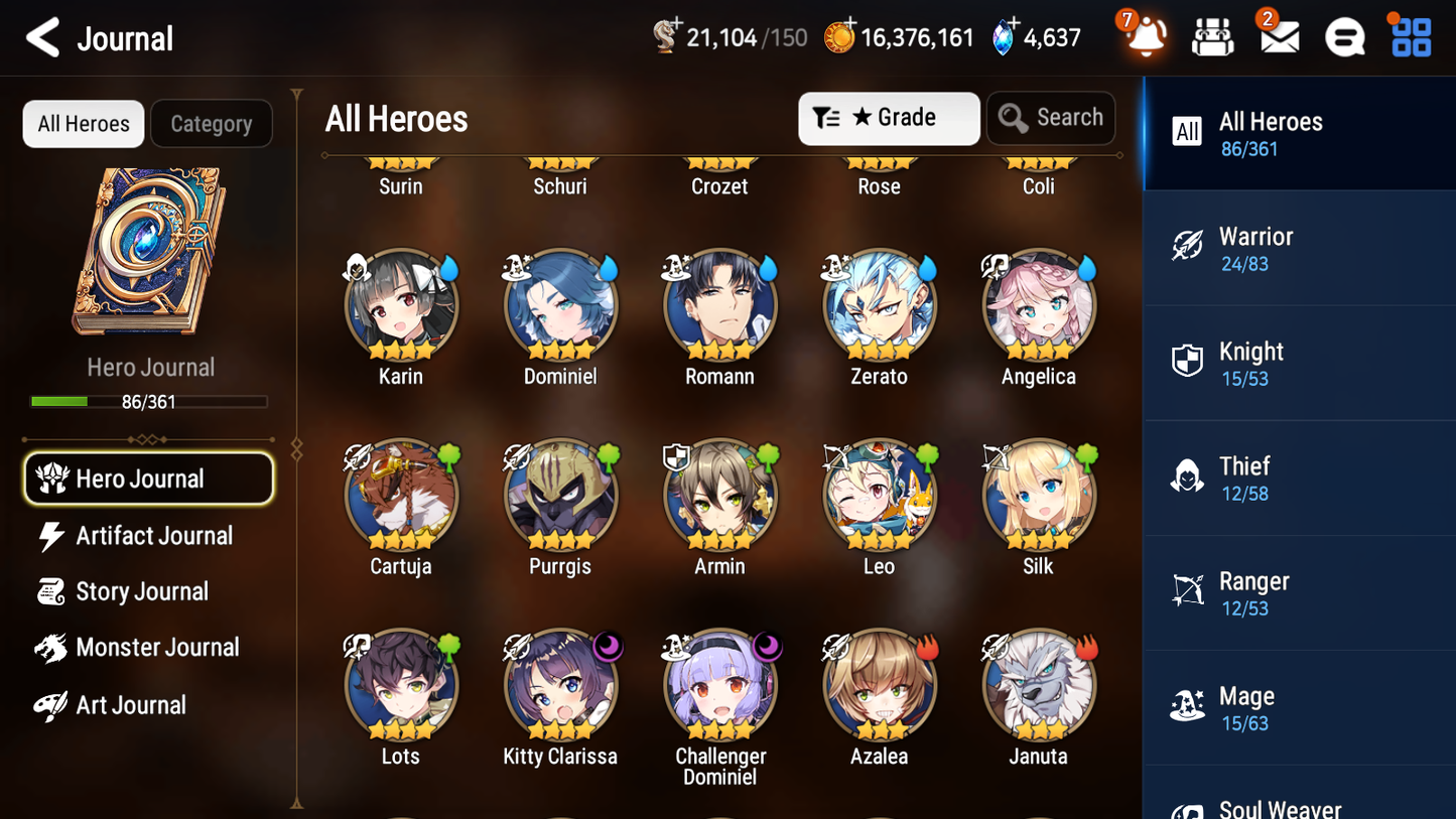 [GLOBAL] Epic 7 Seven 5ML Conqueror Lilias Solitaria of Snow Maid Chloe Ambitious Tywin + ML pulls + 20 Speed + Name Starter Account-Mobile Games Starter