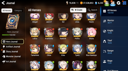 [Global] Epic 7 Seven 5ML Judge Kise Faithless Lidica Maid Chloe Rimuru Spirit Eye Celine Fallen Cecilia +Name Starter Account-Mobile Games Starter