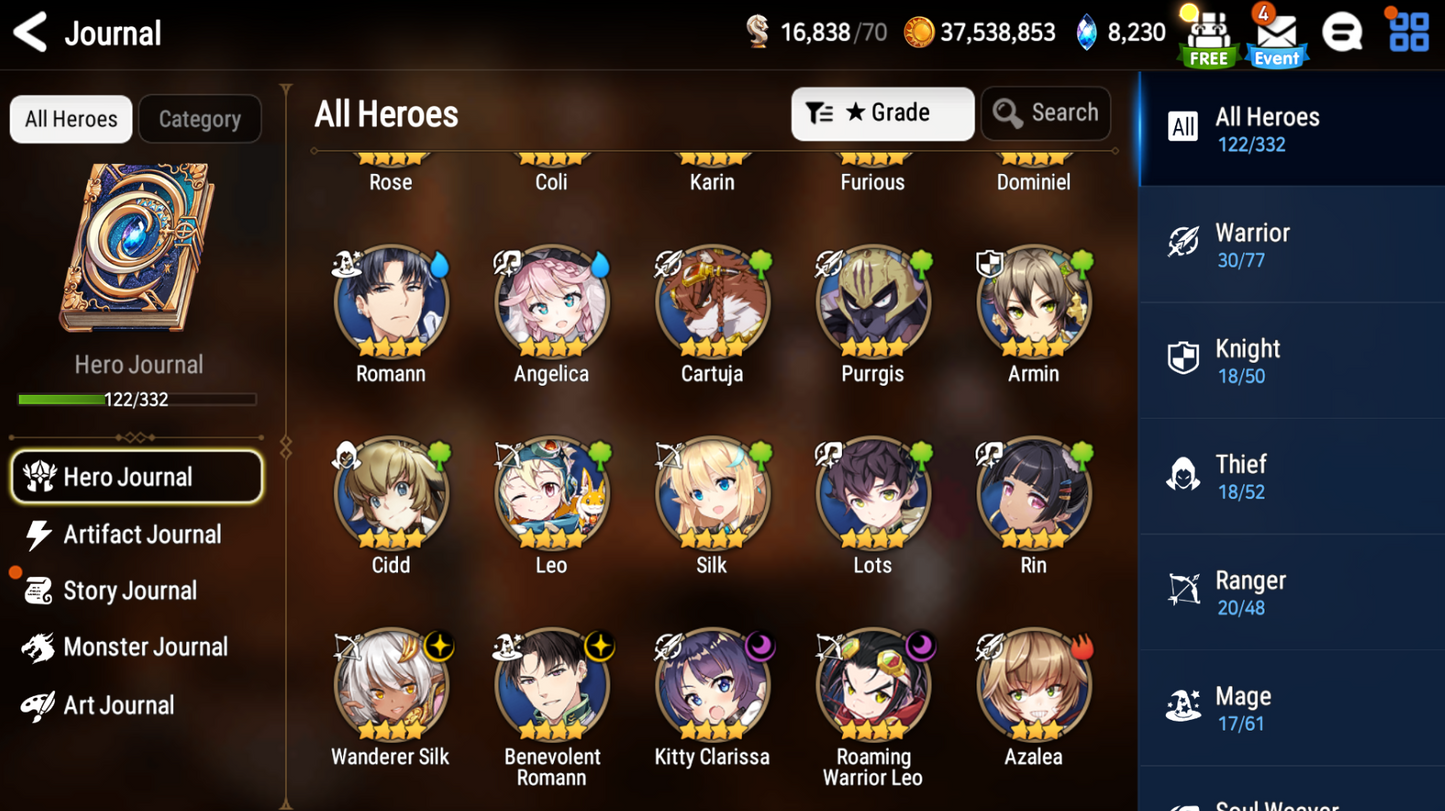 [Global] Epic 7 Seven 5ML Judge Kise Faithless Lidica Maid Chloe Rimuru Spirit Eye Celine Fallen Cecilia +Name Starter Account-Mobile Games Starter