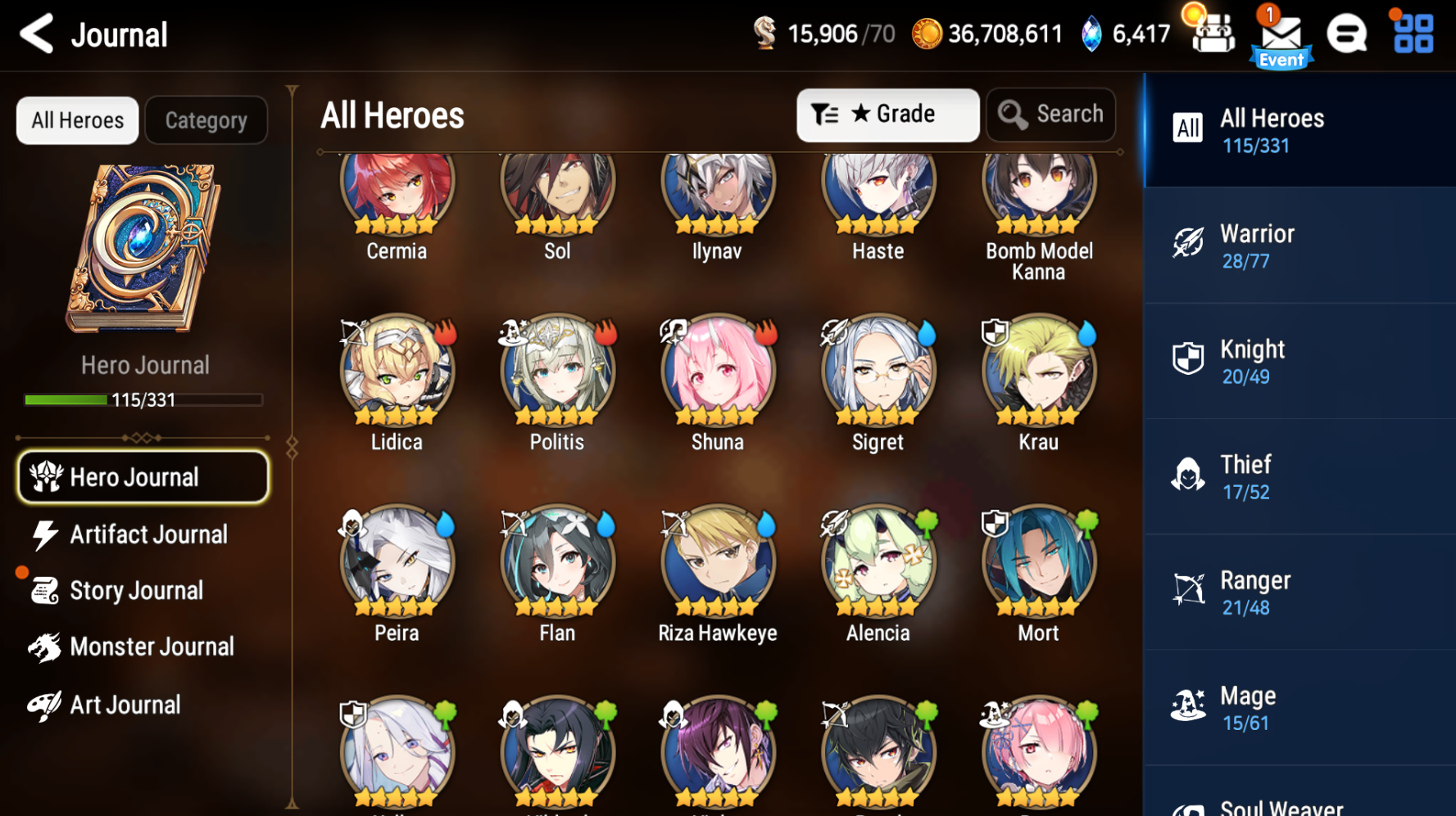 [Global] Epic 7 Seven 5ML Little Queen Charlotte Faithless Lidica Commander Pavel Death Dealer Ray+Name Starter Account-Mobile Games Starter