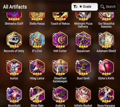 [Global] Epic 7 Seven 5ML Little Queen Charlotte Faithless Lidica Commander Pavel Death Dealer Ray+Name Starter Account-Mobile Games Starter